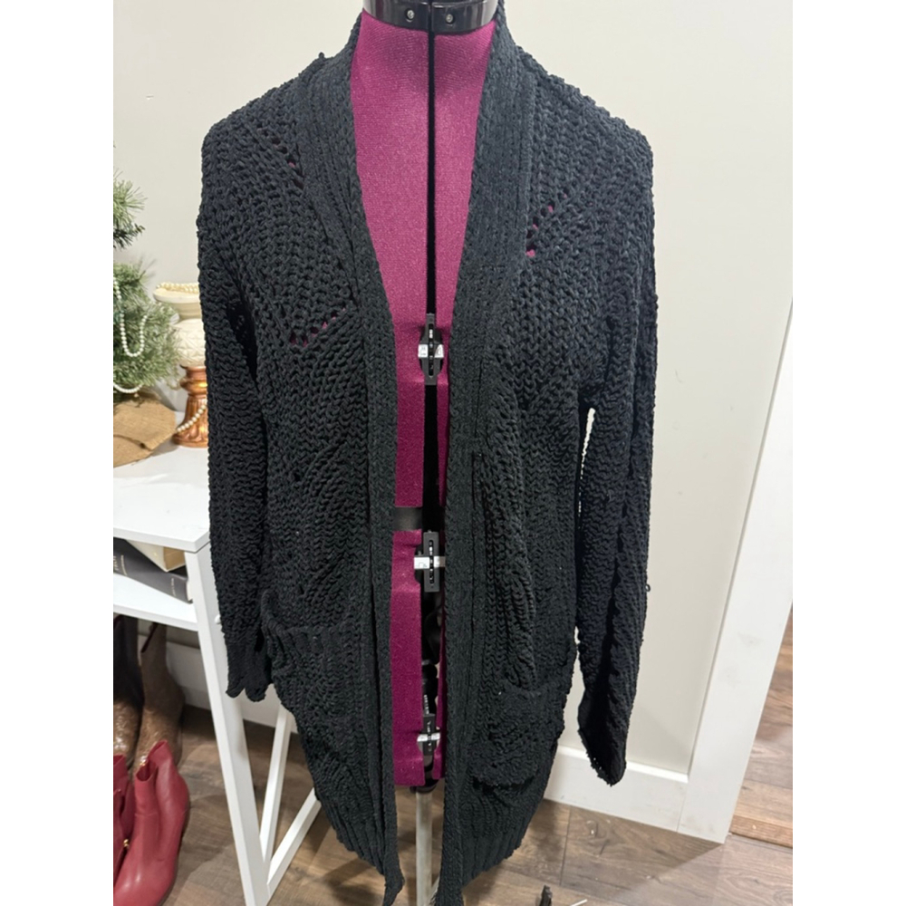 POL Chunky Knit Sweater Cardigan Small
